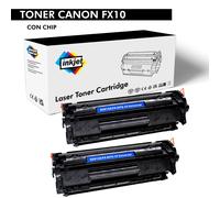KIT 2 TONER FX10 PER CANON MF4010 MF4120 MF4370dn MF4270 LBP-2900 LBP-3000