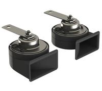 Kit 2 Trombe elettromagnetiche bitonali clacson auto 12V 80mm