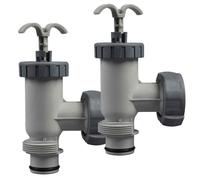 Kit 2 Valvole a Saracinesca Plunger Shut Off Intex 10747 x Piscine Fuoriterra