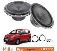 Kit 2 Woofer Hertz MP165.3 Mille Pro Anteriori per FIAT Panda 312 dal 2012