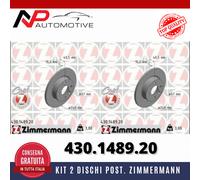 Kit 2 x dischi freno Zimmermann COAT Z Posteriore per OPEL CORSA C TIGRA