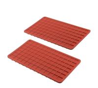 Kit 2 x Pedanina poggia ferro in silicone rossa per sistemi stiranti professionali