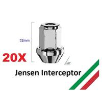 kit 20 1/2 UNF DADI di fissaggio RUOTA CERCHI in lega per JENSEN INTERCEPTOR