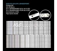 KIT 20 BARRE STRIP LED TV PHILIPS LBM650P0901-Q-3,LBM650P0901-R-3