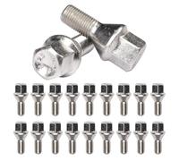 Kit 20 bulloni ruota Compatibili con Alfa Romeo Mito Giulietta GT 156 147 ruote cerchi in acciaio e in lega M12x1,25