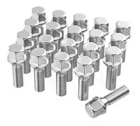 Kit 20 Bulloni Ruota Filetto 28mm I M14x1,5x28mm I Sede Conica Chiave 17mm
