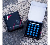 Kit 20 Bulloni Ruota Japan Racing 14x1,5 Filetto 27mm Colore Blu JR Conici