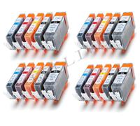 KIT 20 Cartucce per Canon CLI-521 PGI-520 PIXMA MP540 MP550 MP560 MP620 MP630