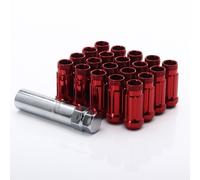 KIT 20 Dadi Aperti Lug Nuts Japan Racing 12x1,25 Altezza 45mm Rossi Ø Testa 20mm