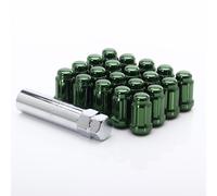 Kit 20 Dadi Chusi Lug Nuts Japan Racing M12x1,25 Altezza 35mm Verdi Ø Testa 20mm