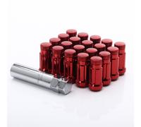 Kit 20 Dadi Chusi Lug Nuts Japan Racing M12x1,25 Altezza 45mm Rossi Ø Testa 20mm