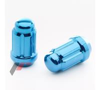 Kit 20 Dadi Chusi Lug Nuts Japan Racing M12x1,5 Altezza 35mm Blu Ø Testa 20mm JR