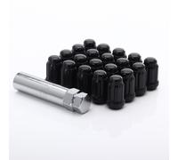 Kit 20 Dadi Chusi Lug Nuts Japan Racing M12x1,5 Altezza 35mm Neri Ø Testa 20mm