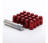 Kit 20 Dadi Chusi Lug Nuts Japan Racing M12x1,5 Altezza 35mm Rossi Ø Testa 20mm