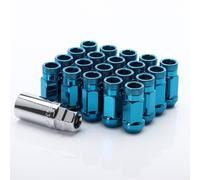 Kit 20 Dadi Chusi Lug Nuts Japan Racing M12x1,5 Altezza 45mm Blu Ø Testa 23mm JR