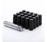 Kit 20 Dadi Chusi Lug Nuts Japan Racing M12x1,5 Altezza 45mm Neri Ø Testa 20mm