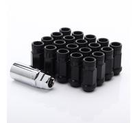 Kit 20 Dadi Chusi Lug Nuts Japan Racing M12x1,5 Altezza 45mm Neri Ø Testa 23mm