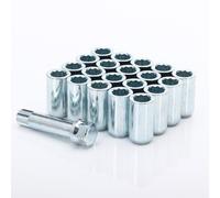 Kit 20 Dadi Stellari Japan Racing M14x1,5 Altezza 32mm Grigi Ø Testa 20mm + Key