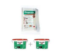 Kit 20 pannelli isolanti Depron 125x80 H6mm+2 colla adesivo Glutolin HS 8kg