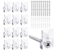 KIT 20 PEZZI SPECCHIO VETRO SPECCHIO MONTAGGIO SU ARMADIO PORTE MURO COMPRENDE VITI E ANNELLI COMPATIBILE