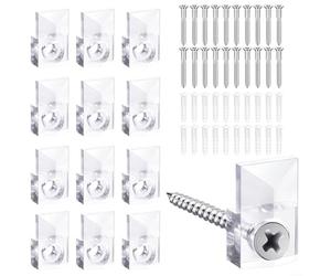 KIT 20 PEZZI SPECCHIO VETRO SPECCHIO MONTAGGIO SU ARMADIO PORTE MURO COMPRENDE VITI E ANNELLI COMPATIBILE