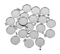 kit 20 pz gioielli fai da te in acciaio con coppette 20 mm