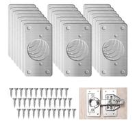 Kit 20 PZ piastra di riparazione 9x5cm cerniere di armadio pensili cucina bagno