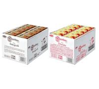 Kit 200 Fette Biscottate Monoporzione - 100 Dorate + 100 Integrali da 17g - Perfette per Hotel, B&B, Buffet e Colazioni in Vassoio