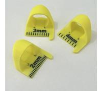 Kit 2025 per punti uniformi, 3 misure, modello antiscivolo per cucito, strumento guida per cuciture fai da te, per rifinire le cuciture, trapuntatura e cucito (giallo)