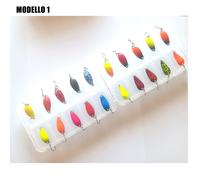 KIT 20pz ONDULANTI SPOON TROUT AREA SPINNING TROTA LAGO + SCATOLA PREZZO PAZZO