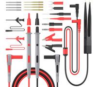 Kit 23 in 1 Puntali per Multimetro Test Lead Circuito Tensione con Clip