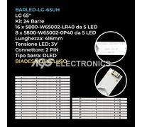KIT 24 BARRE STRIP LED TV LG 5835-W65002-0P40/LR40