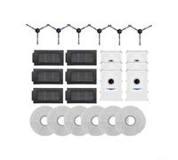 Kit 24 pezzi per Bosch Spotless Max BCRDW3B Spazzole Borse | 24 pezzi in totale, 6 spazzole sacchetti filtri mop, abbinamento perfetto, prolunga la vita del robot, facile da installare