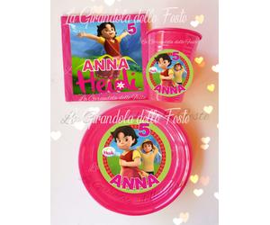 KIT 24pz PIATTI BICCHIERI HEIDI NOME Festa Party Tavola ADDOBBI bambina complean