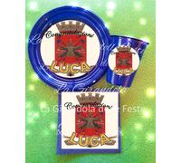 KIT 24pz PIATTI ESERCITO VFP personalizzati Festa Tavola CONCORSO CONGRATULAZION