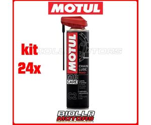 KIT 24X 400ML SPRAY PER CATENE MOTUL C2 CHAIN LUBE ROAD 400ML - 24x 111649