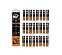 KIT 25 Pezzi Silicone Acrilico Verniciabile Bianco Impermeabilizzante 310 ml