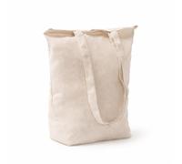 Kit 25 Shopper Sublimatiche in Poliestere Effetto Cotone Canvas - Borse per Sublimazione Professionale Non Trasparenti, Shopper Resistenti e Morbide Personalizzabili, 37x42x12 cm Manici Lunghi