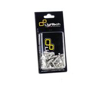 KIT 25 VITI SILVER PER TELAIO KAWASAKI ZX10 R 16 LIGHTECH
