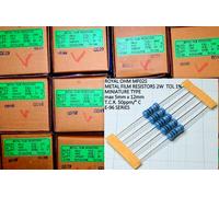 Kit 250 Resistenze a scelta 2W 1% da 10 Ohm a 1 Mohm strato metallico ROYAL OHM