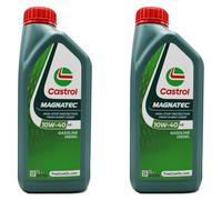 KIT 2L OLIO MOTORE CASTROL MAGNATEC 10W-40 A/B Semisintetico Auto Benzina Diesel