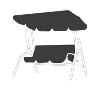 Kit 2pz Coprisedia Impermeabile Tettoia Parasole 2pz/Set Sedia