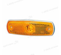 KIT 2PZ. Luce Ingombro Laterale arancione Base Bianca Fanale Ricambi Camper
