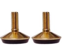 kit 2pz PIEDINO in OTTONE REGOLABILE MA 10 - D. 60mm MOBILI PIEDINI ARMADIO ALZA