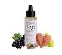 Kit 2pz Siero Bava di Lumaca Viso Pura 98% 50ml e Detergente Viso Solido Pelle Grassa Antiage 100% BIO- Acido Ialuronico - Vitamine C-E effetto liftante - Idratante, Nutriente, Rivitalizzante