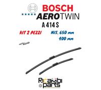 KIT 2PZ SPAZZOLE TERGICRISTALLO BOSCH 3397007414 AEROTWIN A414S MIS. 650 - 400