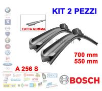 KIT 2PZ SPAZZOLE TERGICRISTALLO GOMMA BOSCH 3397007256 AEROTWIN 70 55 CM A256S