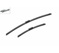 KIT 2PZ SPAZZOLE TERGICRISTALLO GOMMA BOSCH 3397007414 AEROTWIN 65 40 CM A414S