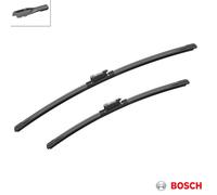 KIT 2PZ SPAZZOLE TERGICRISTALLO GOMMA BOSCH FLAT AEROTWIN 3397007620 600 + 475mm