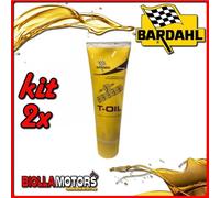 KIT 2X 250ML OLIO BARDAHL T-OIL TRASMISSIONE 80W90 250gr LUBRIFICANTE PER TRASMI